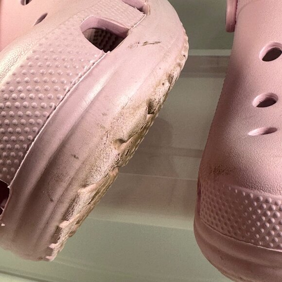 Classic Pink Crocs Clogs Size M 13 Lightweight Slip-On Comfort Shoes - Picture 6 of 11